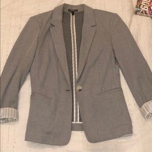 Grey Blazer (sweater material)